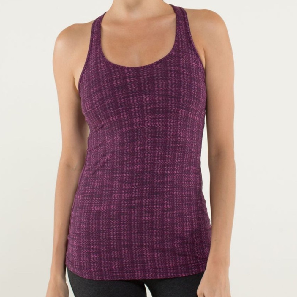 Lululemon Cool Racerback Ziggy Wee August Raspberry Glo Tank